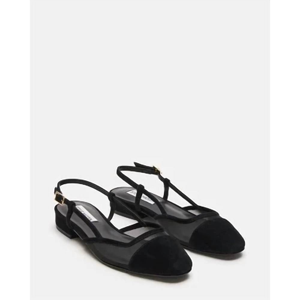 😍STEVE MADDEN! Black Women's Slingback Pointed Toe Flats